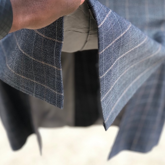 NW Hugo Boss 🇺🇸 Made Plaid Sport Coat, Sz 46L - Picture 7 of 13